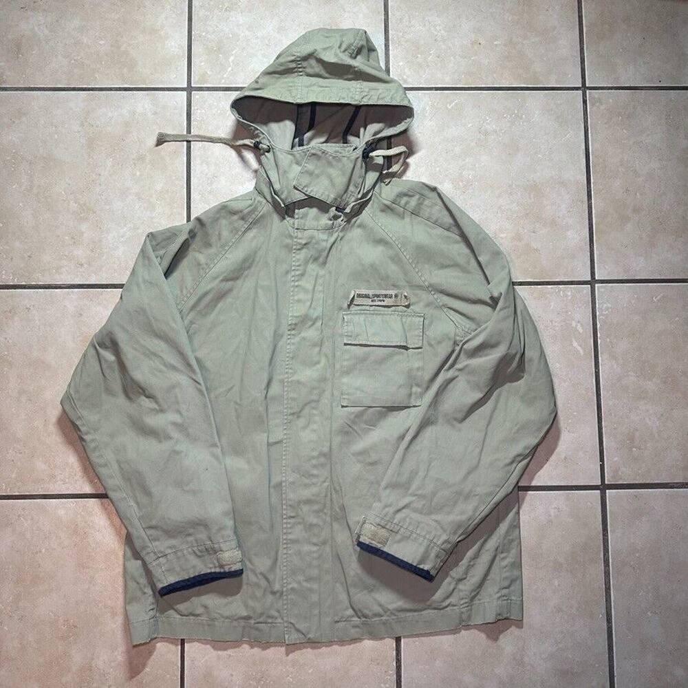 Celio* Original Sportswear Mens Size Large Khaki Military Zip Up Jacket Gorpcore